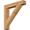 Ekena Millwork Traditional Block Rough Sawn Bracket w/ Offset Brace, Western Red Cedar, 8"W x 44"D x 44"H BKT0806X44X44TRA05RWR - alternate 1